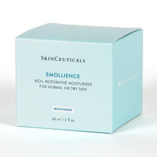 foto de la crema hidratante emollience de skinceuticals crema skinceuticals hidratante en su caja azul caracteristica de la marca en donde se ven sus 50 ml