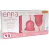 foto de la caja de iniciación de copas menstruales de enna con el kit de iniciación de easy cup