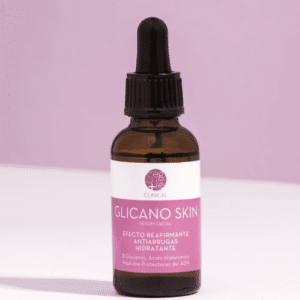 foto del serum reafirmante glicano skin de Segle en colores rosa para pieles maduras con propiedades que actuan sobre el envejecimiento del adn celular