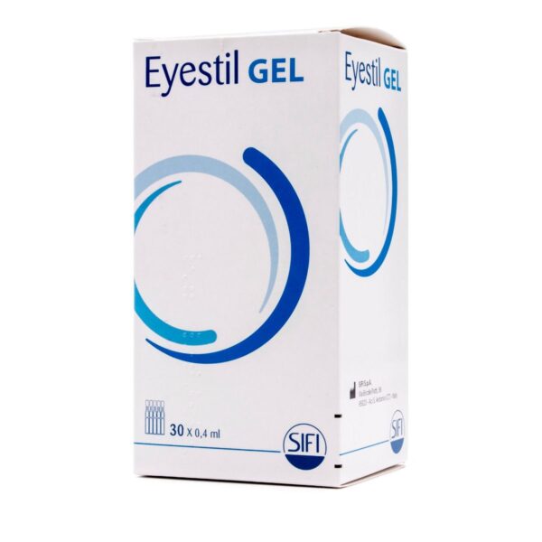 foto de la caja de monodosis de eyestil gel ojo secos
